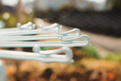 庭先のヘアピンカーブ