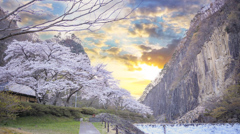 宮城県白石市材木岩公園