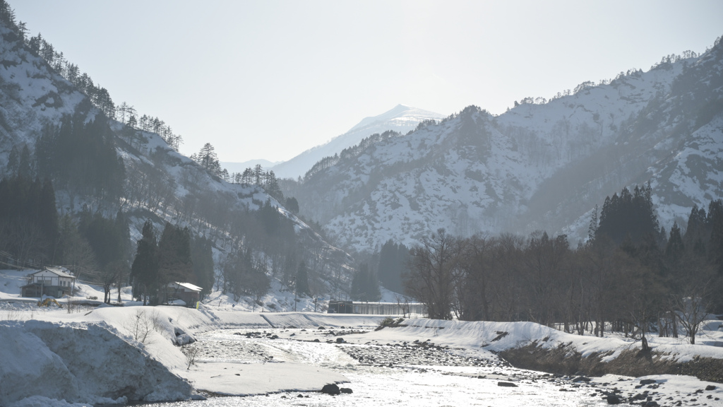 奥会津の冬景色