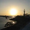 Sunset over the sea...