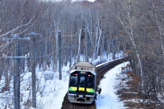 残雪の千歳カーブ 其のニ