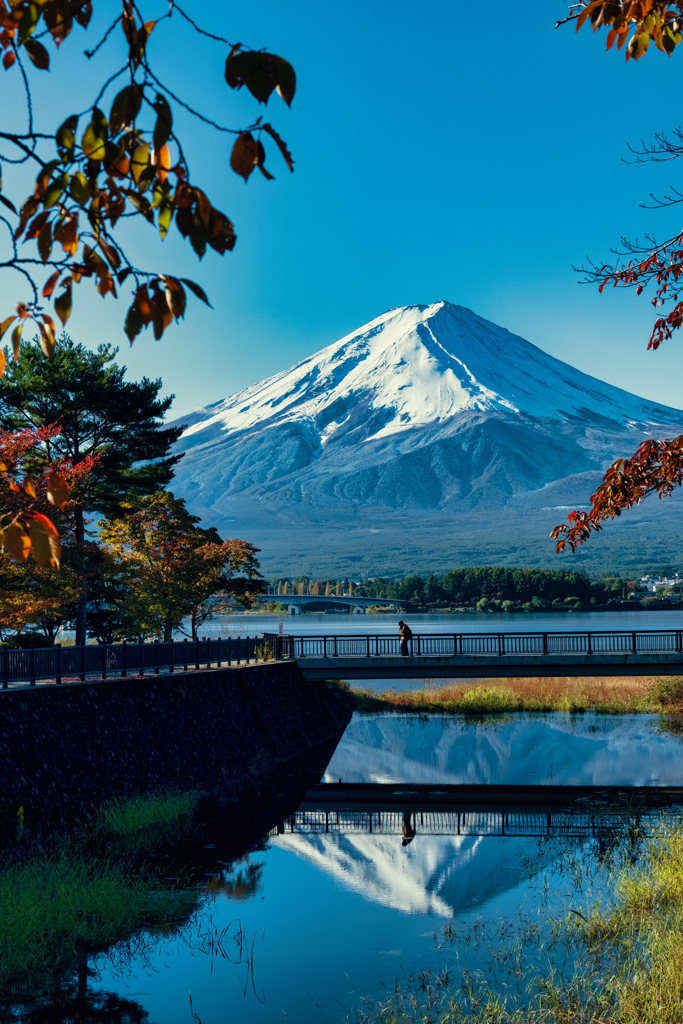 逆さ富士と秋彩の調べ