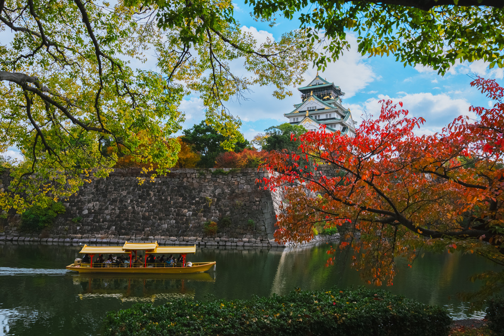 大阪城　紅葉巡り