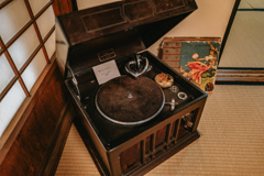 アンティークの蓄音機