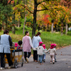 園児たちの紅葉狩り