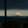 窓から富士山