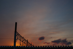夕暮れの駅