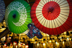 傘と凧と提灯