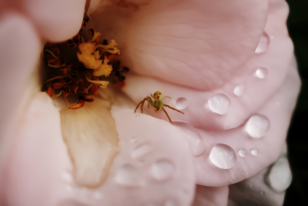 薔薇と人面蜘蛛