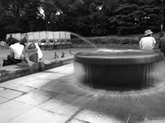 上野公園　カエル噴水