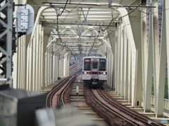 小菅駅にて