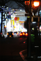 夜の公衆電話