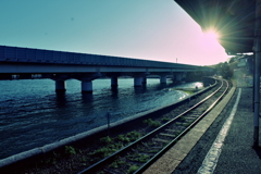 浜名湖佐久米駅ホーム