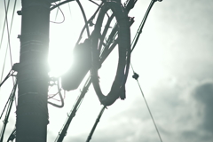 夏日の電柱
