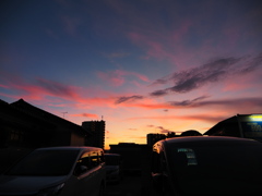 舎人の夕焼け