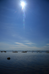 夏の青