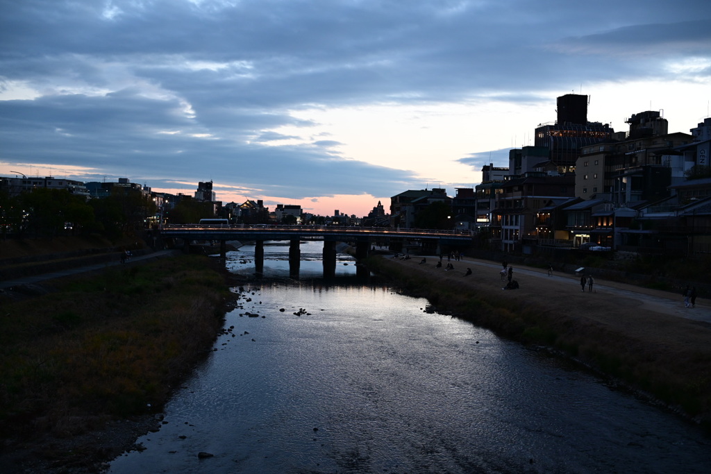 夕方の鴨川