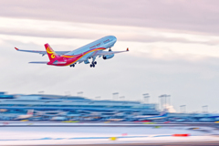 Hong Kong Airlines/寒暮の空へ