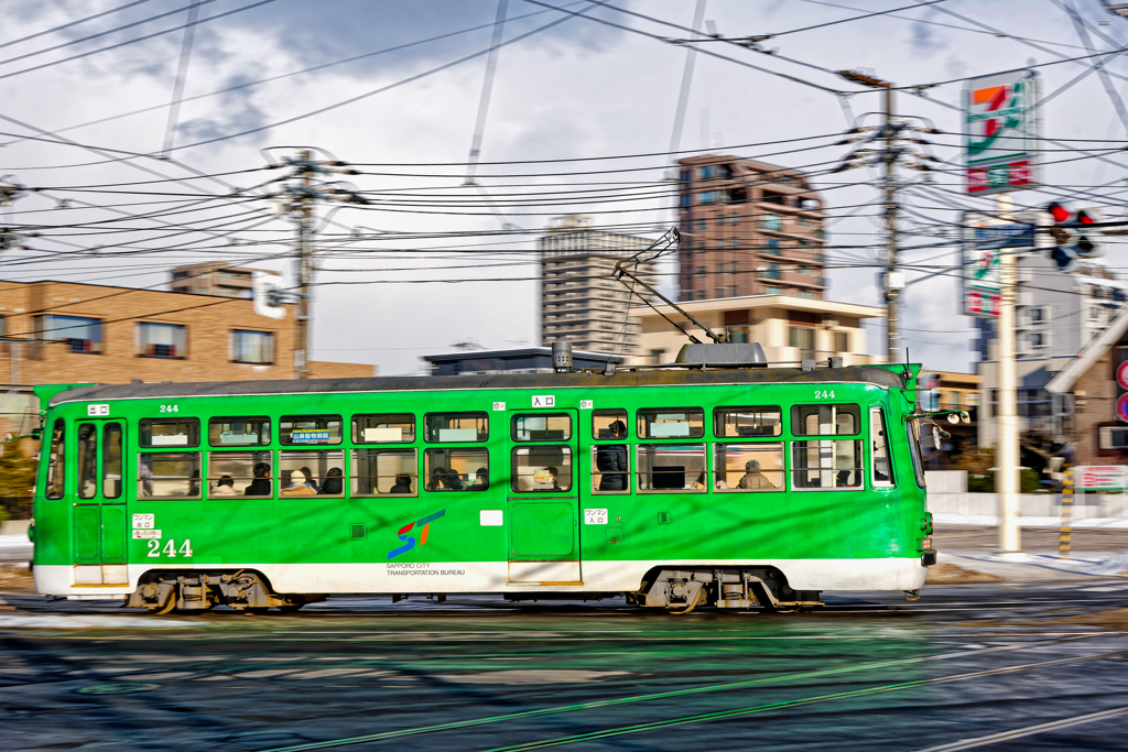 冬の光を浴びながら