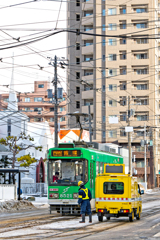 市電維持作業中！