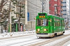 雪の中を。。。