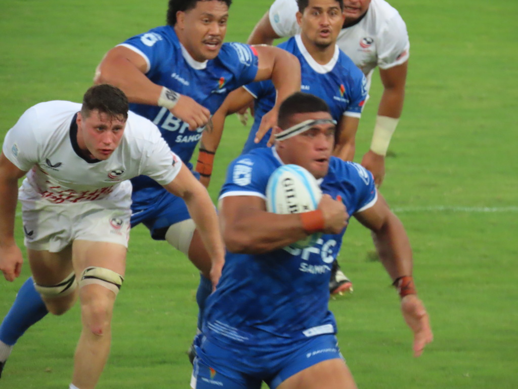 パシフィックネイションズカップ　サモア代表 vs アメリカ代表　3位決定戦⑥