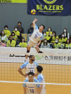 SVリーグ　日本製鉄堺ブレイザーズ vs 東レアローズ静岡
