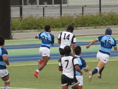 大学ラグビー　摂南大学 vs 朝日大学③