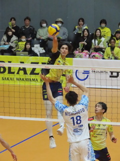 SVリーグ　日本製鉄堺ブレイザーズ vs 東レアローズ静岡