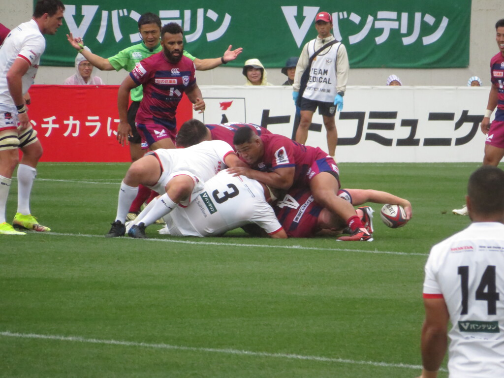 リーグワン入替戦　花園近鉄ライナーズ vs 三重ホンダヒート