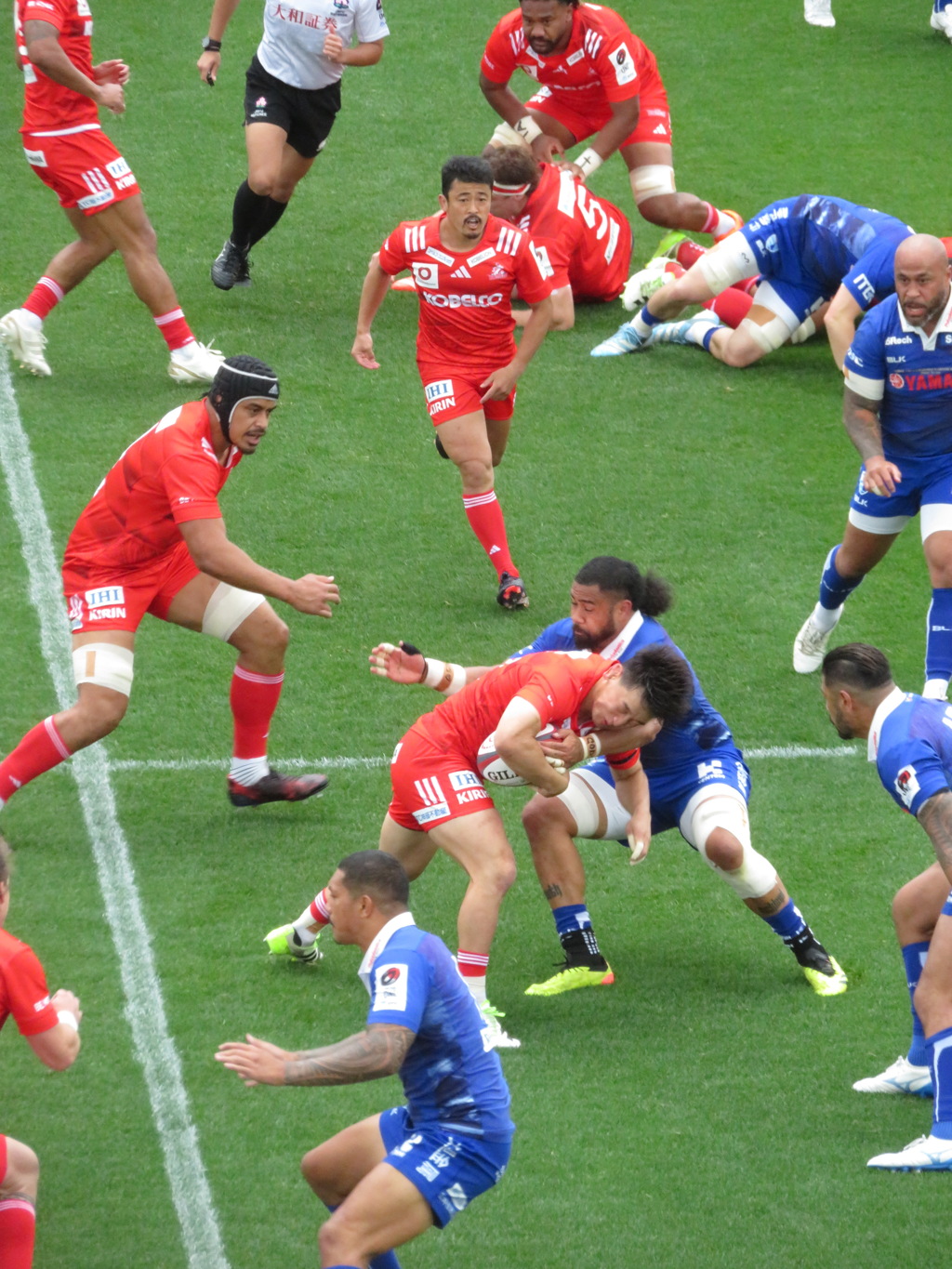 リーグワン　静岡ブルーレヴズ vs 神戸スティーラーズ