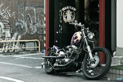 真夜中のライダーの休息