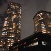 夜のタワーマンション