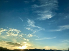 夕焼けと雲