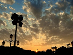 夕焼けの空