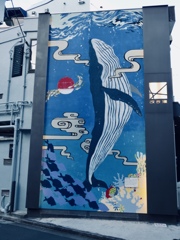 鯨の壁画或いは恵比寿神