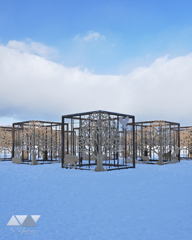 真冬のモニュメント