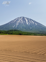 衣替えする羊蹄山