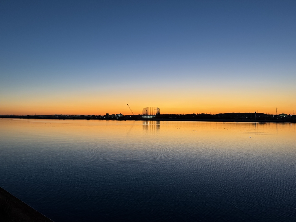 日没グラデーション