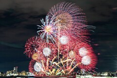 名港水上芸術花火2025