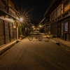 高山伝統的建造物、夜の静寂にtern