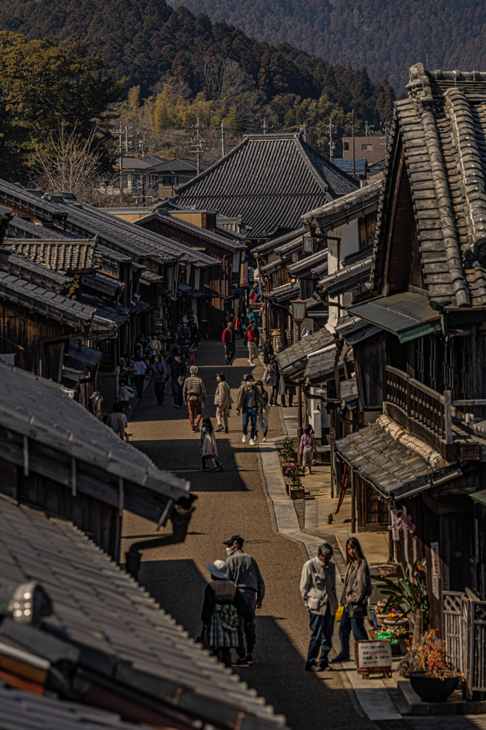 東海道　関宿　古い町並み