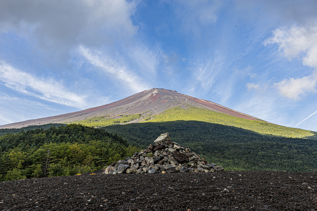 富士山と小富士