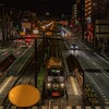夜の路面電車
