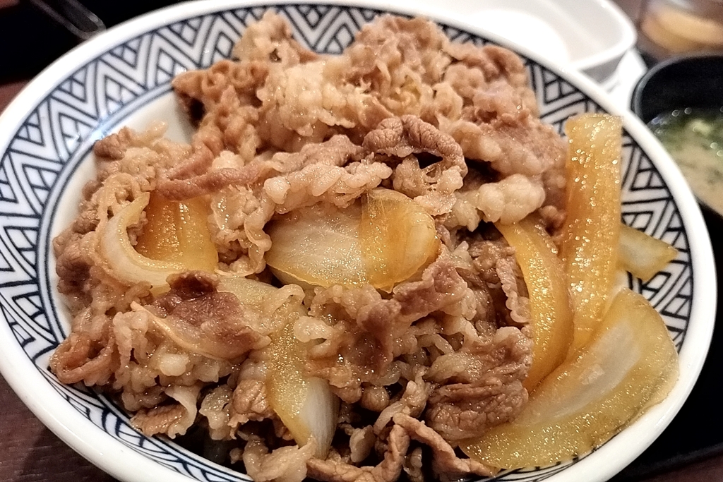 久しぶりに吉野家！