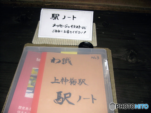 冬の上神梅駅　３