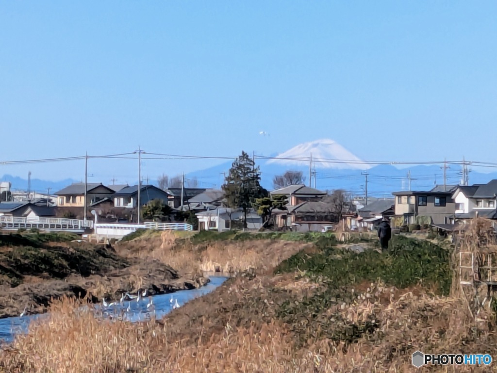 冠雪の浅間山　３