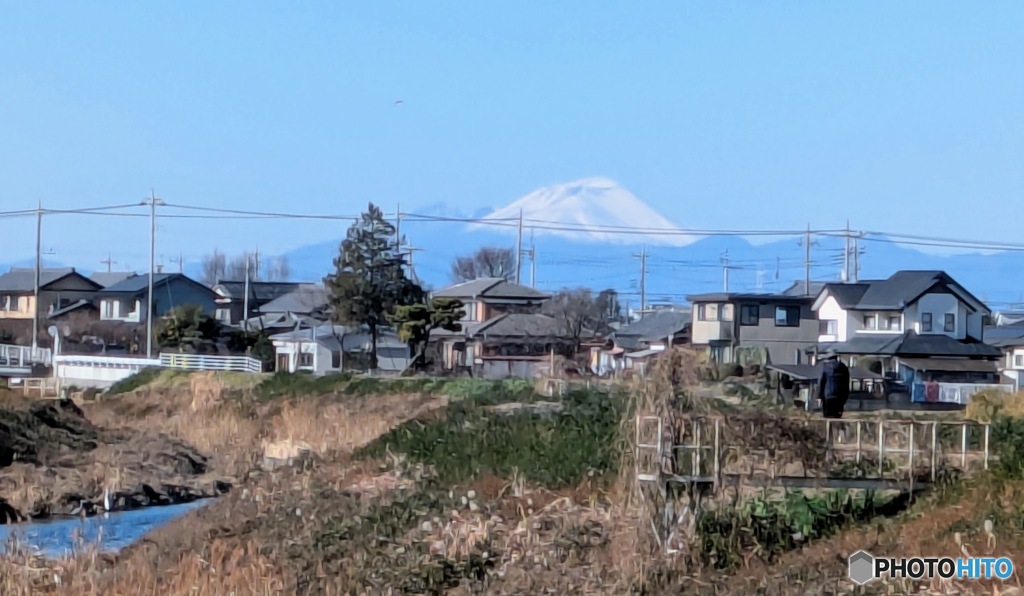 冠雪の浅間山　２