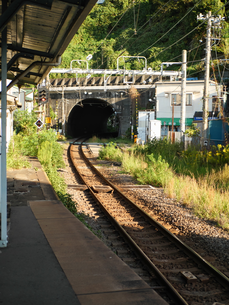 プラットホームからの景色