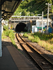 プラットホームからの景色